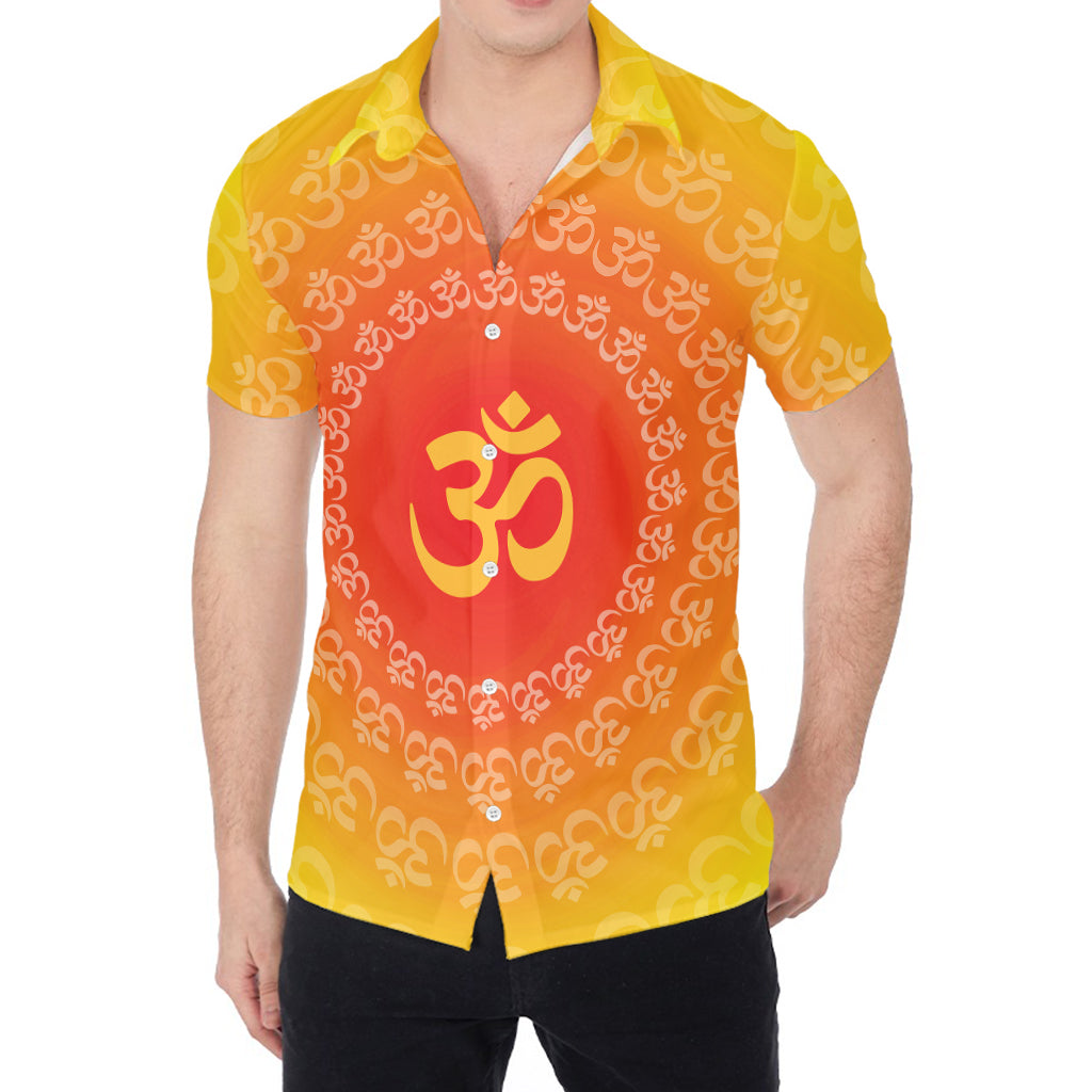 Indian Om Sign Print Men's Shirt