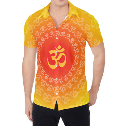 Indian Om Sign Print Men's Shirt