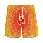 Indian Om Sign Print Men's Sports Shorts