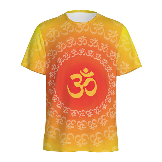 Indian Om Sign Print Men's Sports T-Shirt