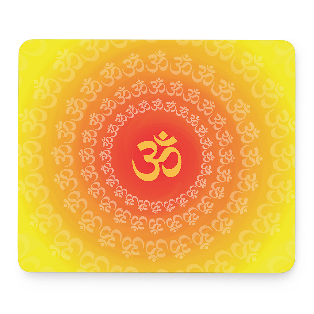 Indian Om Sign Print Mouse Pad
