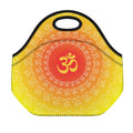 Indian Om Sign Print Neoprene Lunch Bag