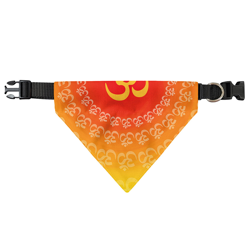 Indian Om Sign Print Over The Collar Dog Bandana
