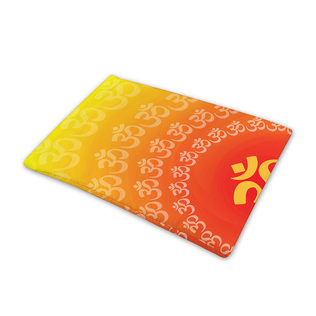 Indian Om Sign Print Pet Cooling Mat Cover