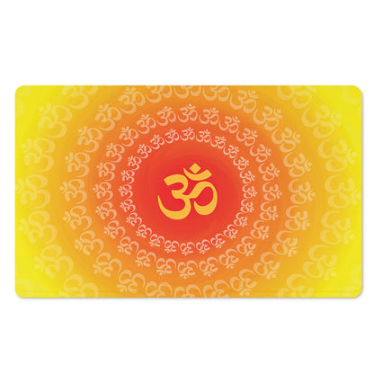 Indian Om Sign Print Polyester Doormat