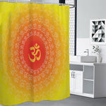 Indian Om Sign Print Premium Shower Curtain