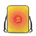 Indian Om Sign Print Rectangular Crossbody Bag