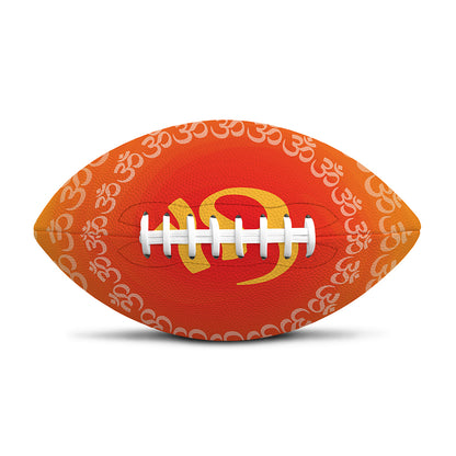 Indian Om Sign Print Rugby Ball