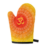 Indian Om Sign Print Single Oven Mitt
