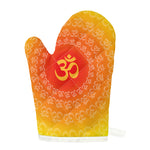 Indian Om Sign Print Single Oven Mitt