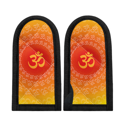 Indian Om Sign Print Skillet Handle Cover
