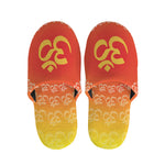 Indian Om Sign Print Slippers