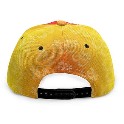Indian Om Sign Print Snapback Cap