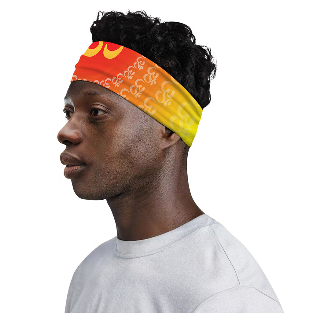 Indian Om Sign Print Sports Headband