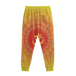 Indian Om Sign Print Sweatpants