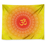 Indian Om Sign Print Tapestry