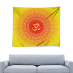 Indian Om Sign Print Tapestry