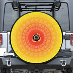 Indian Om Sign Print Tire Cover With Camera Hole