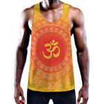 Indian Om Sign Print Training Tank Top