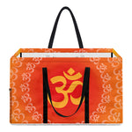Indian Om Sign Print Utility Tote Bag
