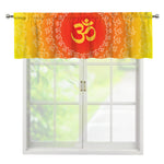 Indian Om Sign Print Window Valance