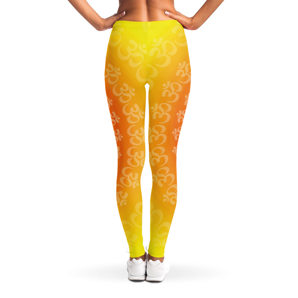 Indian Om Sign Print Women's Leggings