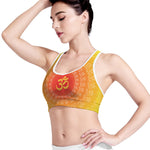 Indian Om Sign Print Women's Sports Bra