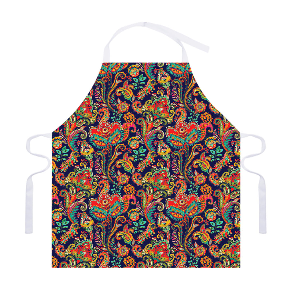 Indian Paisley Pattern Print Adjustable Apron