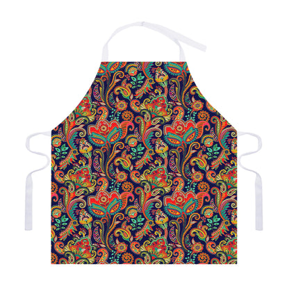 Indian Paisley Pattern Print Adjustable Apron