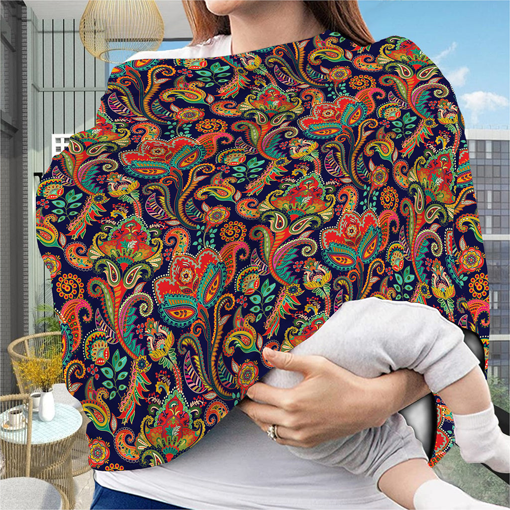 Indian Paisley Pattern Print Baby Seat Cover