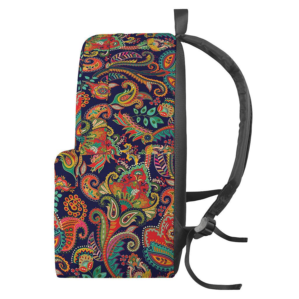 Indian Paisley Pattern Print Backpack