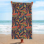 Indian Paisley Pattern Print Beach Towel