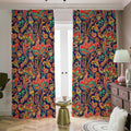 Indian Paisley Pattern Print Dimout Pencil Pleat Curtains