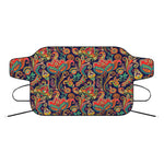Indian Paisley Pattern Print Car Windshield Snow Cover