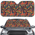 Indian Paisley Pattern Print Car Windshield Sun Shade