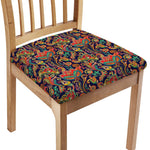 Indian Paisley Pattern Print Chair Cushion Cover