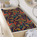 Indian Paisley Pattern Print Changing Pad Cover