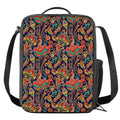 Indian Paisley Pattern Print Crossbody Lunch Bag