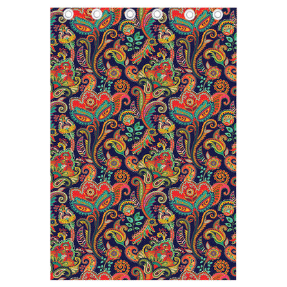 Indian Paisley Pattern Print Curtain