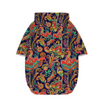 Indian Paisley Pattern Print Dog Zip Up Hoodie