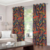 Indian Paisley Pattern Print Extra Wide Grommet Curtains