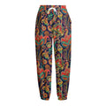 Indian Paisley Pattern Print Fleece Lined Knit Pants