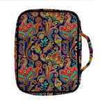 Indian Paisley Pattern Print Front Pocket Bible Bag