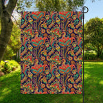Indian Paisley Pattern Print Garden Flag