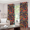 Indian Paisley Pattern Print Grommet Curtains