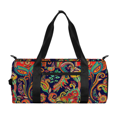 Indian Paisley Pattern Print Gym Bag