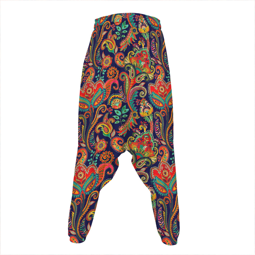Indian Paisley Pattern Print Hammer Pants
