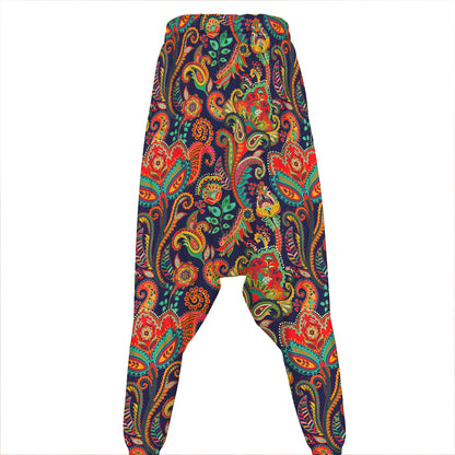 Indian Paisley Pattern Print Hammer Pants