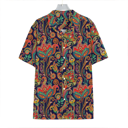 Indian Paisley Pattern Print Hawaiian Shirt