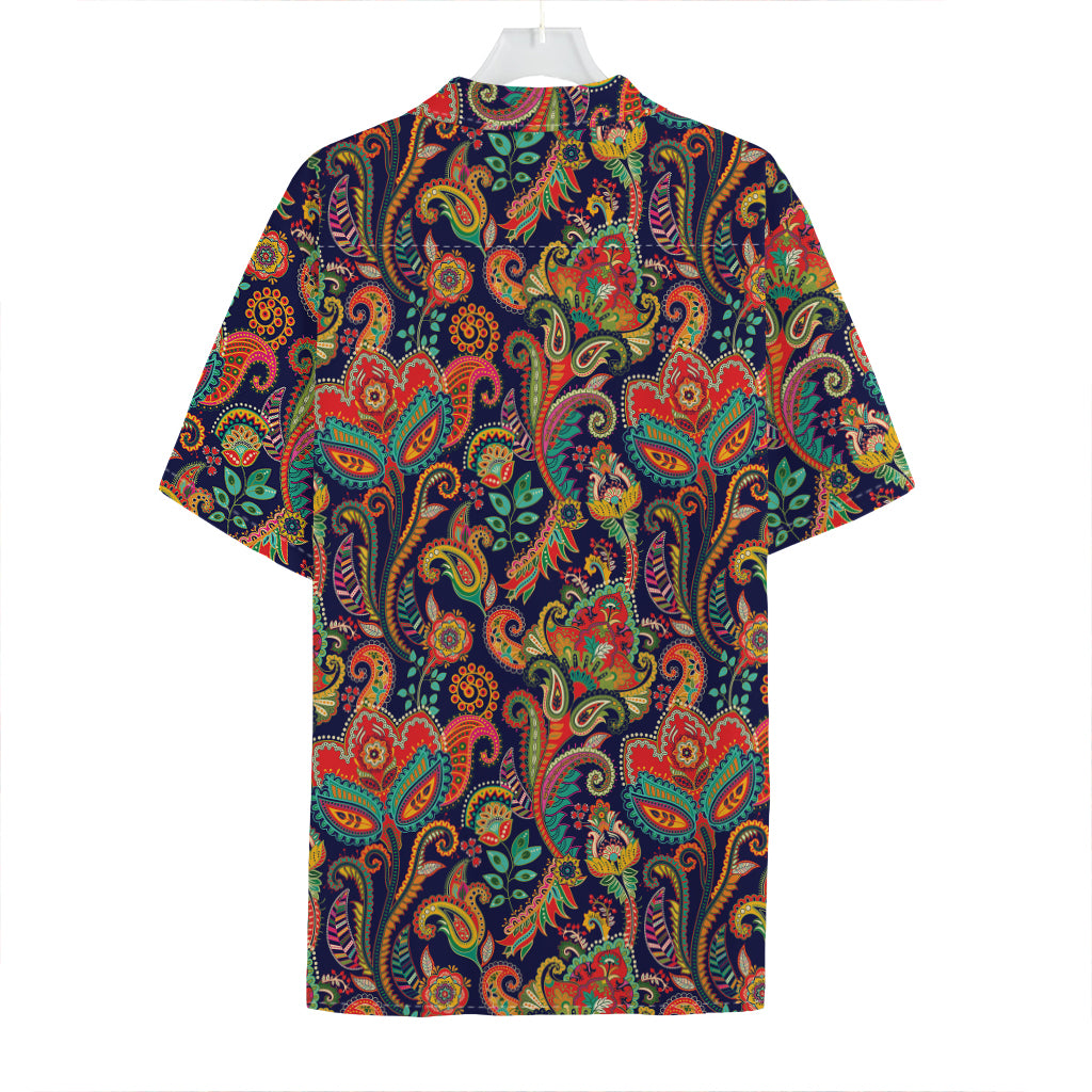 Indian Paisley Pattern Print Hawaiian Shirt
